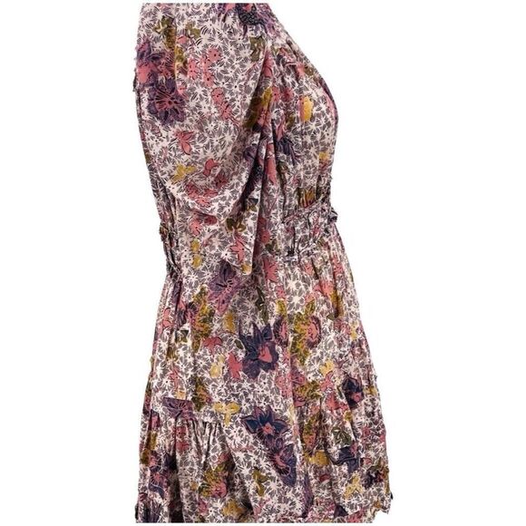 ULLA JOHNSON Dress Floral Julie Cotton Size 8 - Picture 4 of 14